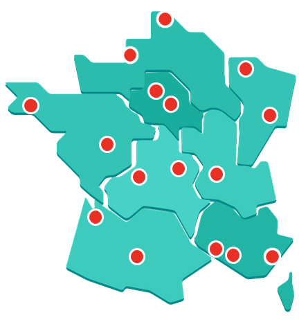 Carte du mouvement chien guide