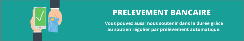Deux mains qui illustrent le prélèvement bancaire 